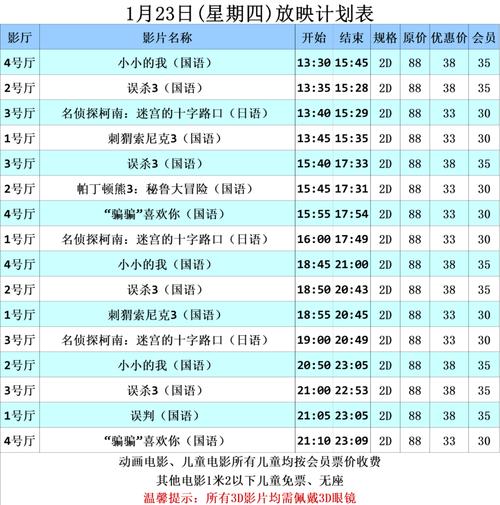 成龙影院今日电影排期 | 最新上映影片场次查询 | 今日热映电影时间表